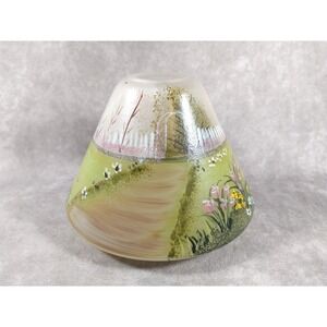 Lillian Rose Spring/Summer Scene Candle Jar Shade Topper Hand Painted